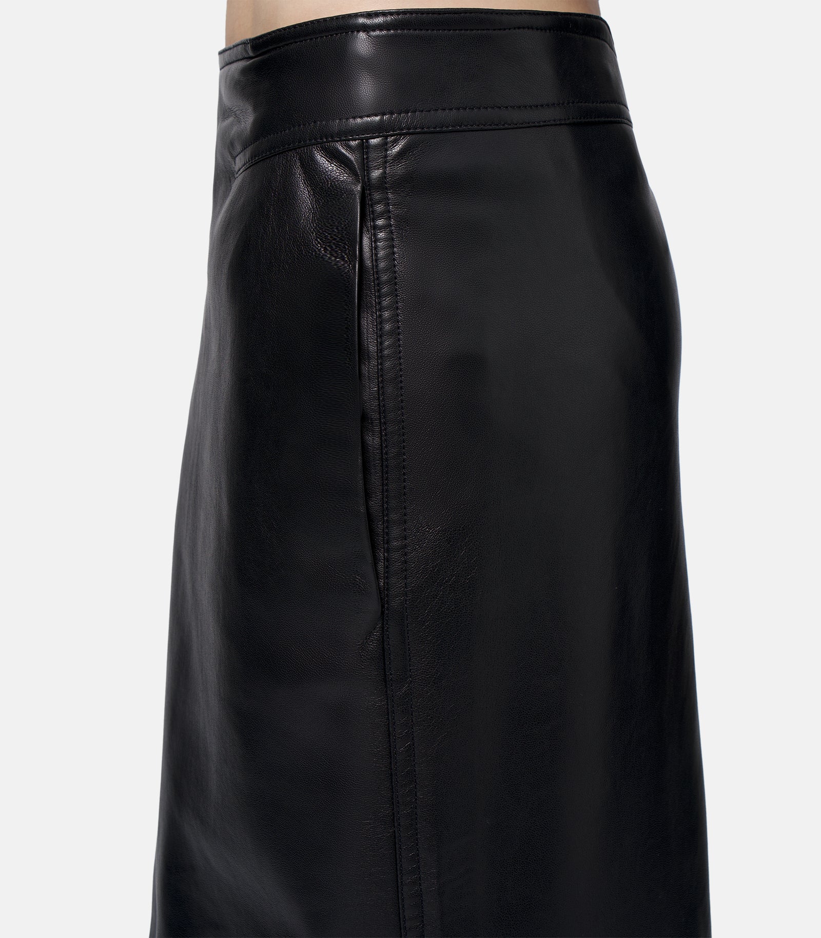 Recycled Leather Skirt