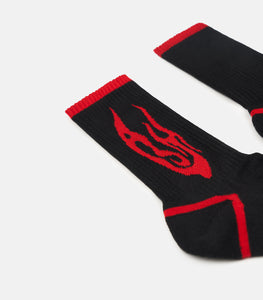 Red Flame Socks