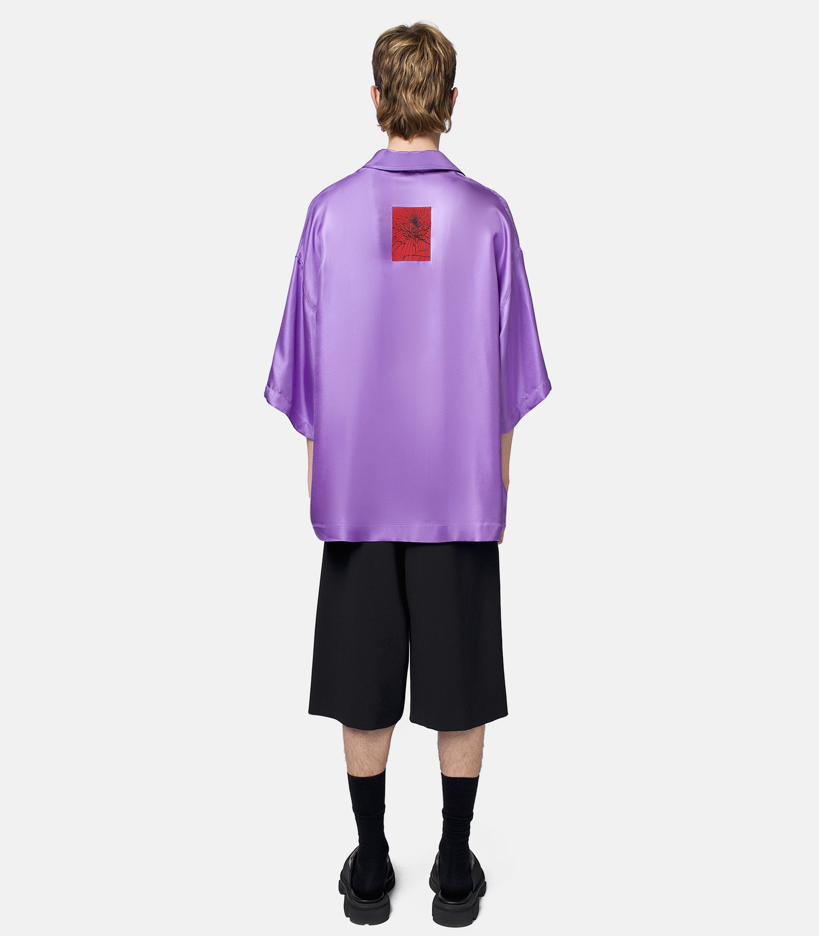 Violet Silk Shirt